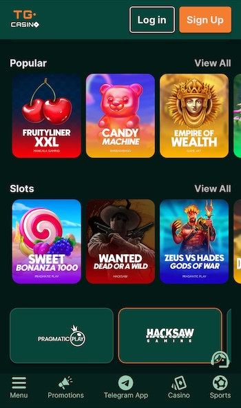 tg casino instant withdrawal casino