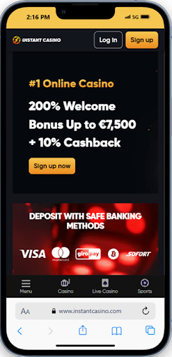 Instant Casino Welcome Bonus